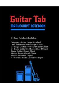Guitar Tab Manuscript Notebook