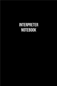 Interpreter Notebook - Interpreter Diary - Interpreter Journal - Gift for Interpreter