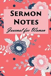 Sermon Notes Journal for Women