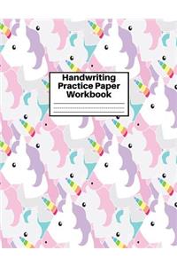 Handwriting Practice Paper Workbook