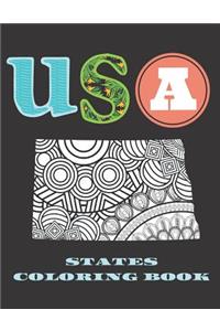 USA States Coloring Book