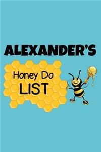 Alexander's Honey Do List