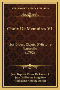 Choix De Memoires V1