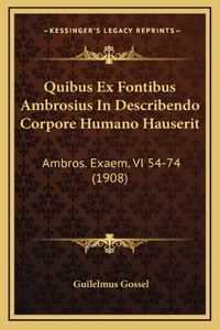 Quibus Ex Fontibus Ambrosius In Describendo Corpore Humano Hauserit