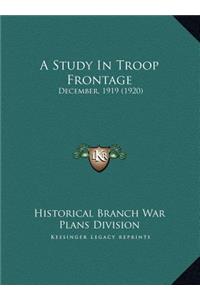 A Study In Troop Frontage