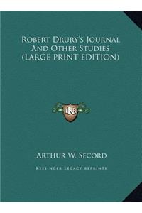 Robert Drury's Journal and Other Studies