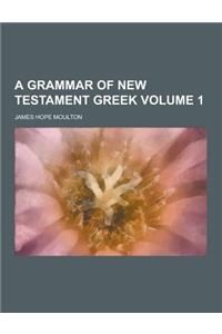 A Grammar of New Testament Greek Volume 1