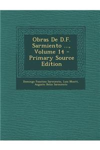 Obras de D.F. Sarmiento ..., Volume 14
