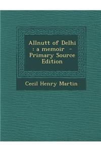 Allnutt of Delhi