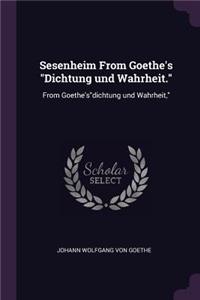 Sesenheim From Goethe's 