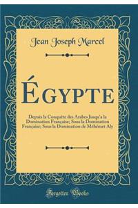 Ã?gypte: Depuis La ConquÃ¨te Des Arabes Jusqu'a La Domination FranÃ§aise; Sous La Domination FranÃ§aise; Sous La Domination de MÃ©hÃ©met Aly (Classic Reprint)