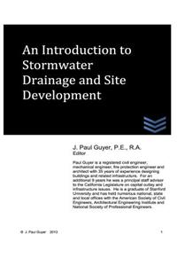 An Introduction to Stormwater Drainage and Site Development