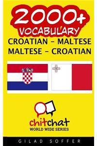 2000+ Croatian - Maltese Maltese - Croatian Vocabulary