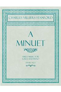 Minuet - Sheet Music for Voice and Piano - Op. 155 - No. 1