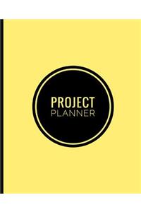 Project Planner Notebook: Organize Notes, Ideas, Follow Up, Project Management, 7.5" x 9.25" (19.05 x 23.495 cm) - 80 Pages - Durable Soft Cover (Yellow)