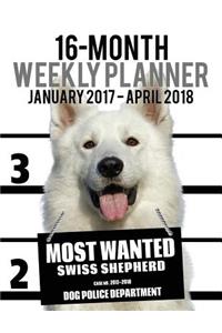 2017-2018 Weekly Planner - Most Wanted Swiss Shepherd