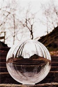 150 Page Lined Crystal Ball On The Stairs Journal