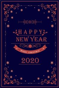 Notebook Happy New Year Merry Christmas 2020