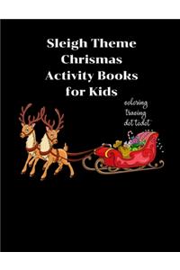 Sleigh Theme Chrismas Activity Books for Kids