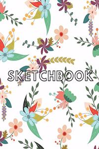 Colored Flowers Sketchbook