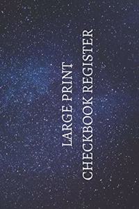 Large Print Checkbook Register