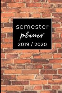 Semester Planer 2019 / 2020