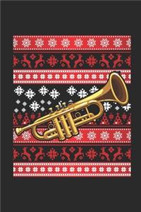 Ugly Christmas - Trumpet: Blank Lined Notebook - Journal for Ugly Christmas Gift And New Year Gift Idea