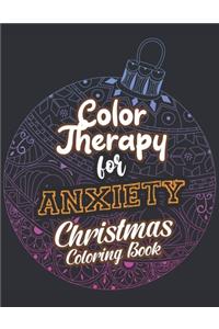 Color Therapy for Anxiety - Christmas Coloring Book