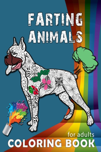 Farting Animals Coloring Book for Adults