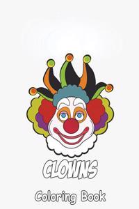 Clowns Coloring Book