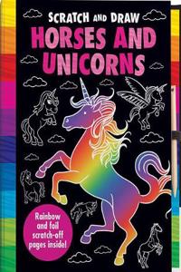 Scratch and Draw Horses and Unicorns