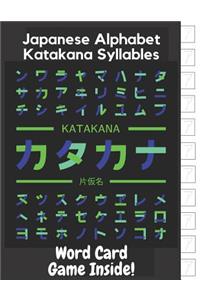 Japanese Alphabet Katakana Syllables