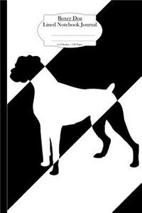 Boxer Dog Lined Notebook Journal