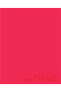 Blank Sheet Music for Piano