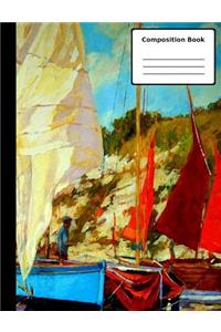 Sail Boating Composition Notebook, College Ruled