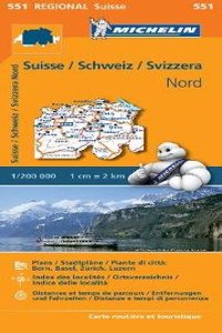 Suisse Nord - Michelin Regional Map 551