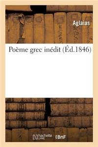 Poème Grec Inédit