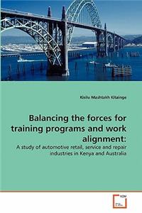 Balancing the forces for training programs and work alignment