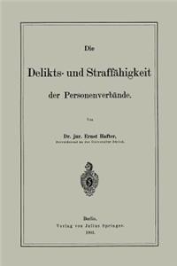 Delikts- Und Straffähigkeit Der Personenverbände