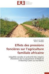Effets Des Pressions Foncières Sur L Agriculture Familiale Africaine
