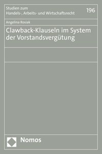 Clawback-Klauseln Im System Der Vorstandsvergutung