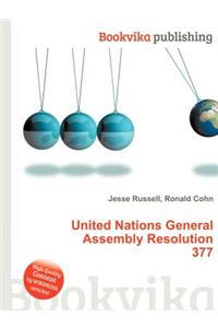 United Nations General Assembly Resolution 377