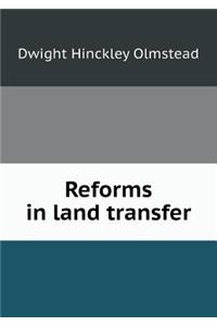 Reforms in Land Transfer