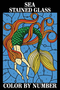 Sea stained glass Color by Number