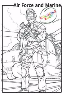 Air Force and Marines coloring