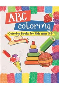 ABC coloring coloring book for kids age 3-5