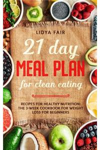 21 Day Meal Plan For Clean Eating