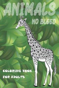 Coloring Book for Adults No Bleed - Animals