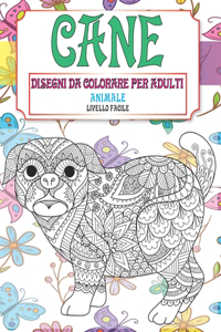 Disegni da colorare per adulti - Livello facile - Animale - Cane