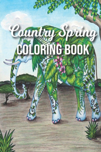 Country Spring Coloring Book